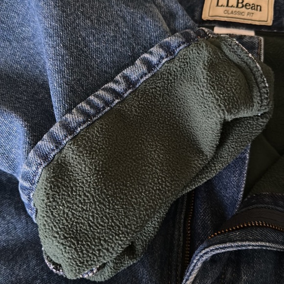 Men’s flannel lined jeans - Picture 3 of 4